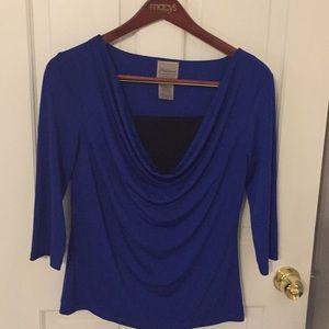 Harve Bernard Royal blue top